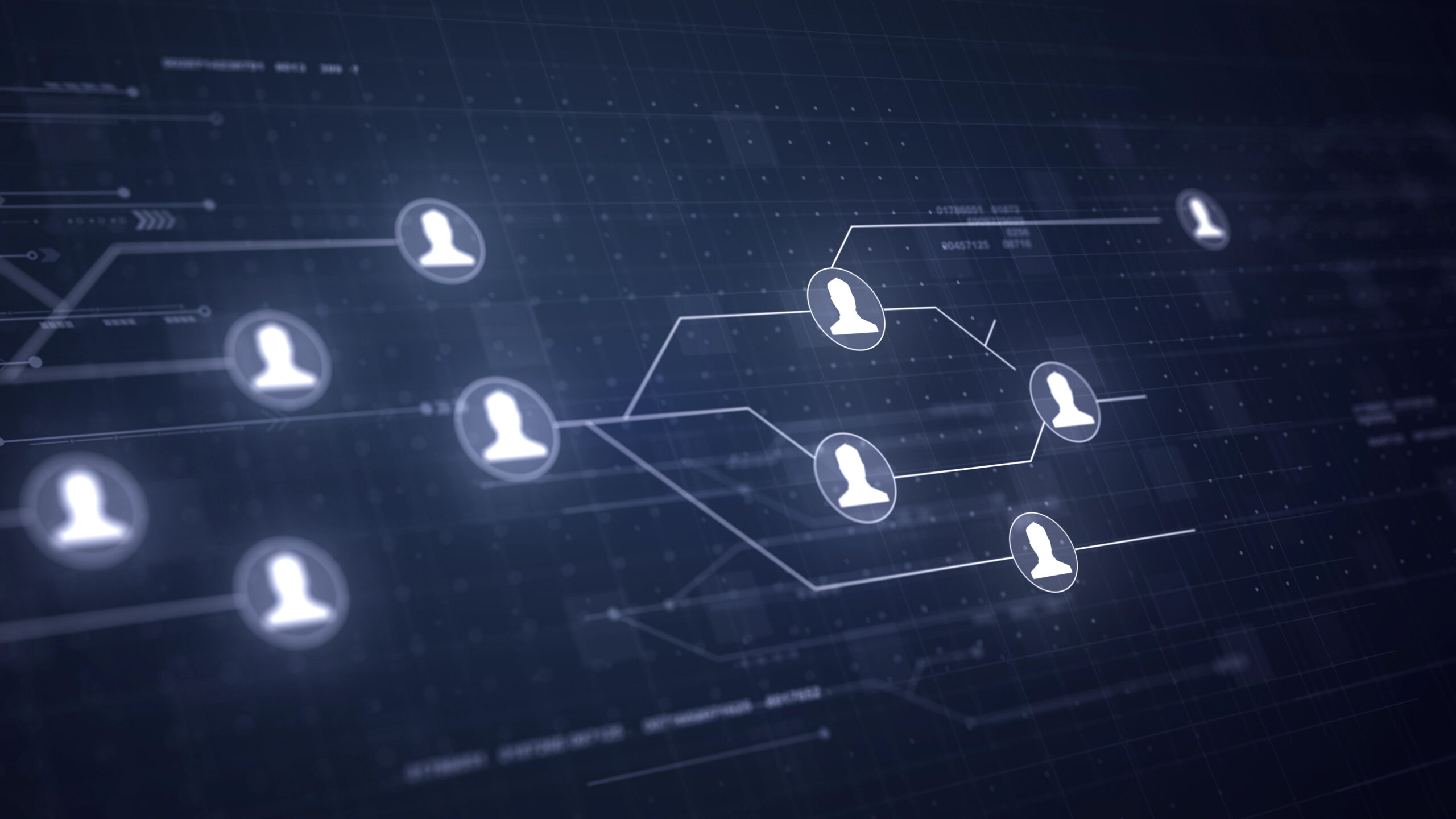 User People Network Circuit Board Link Connection Technology